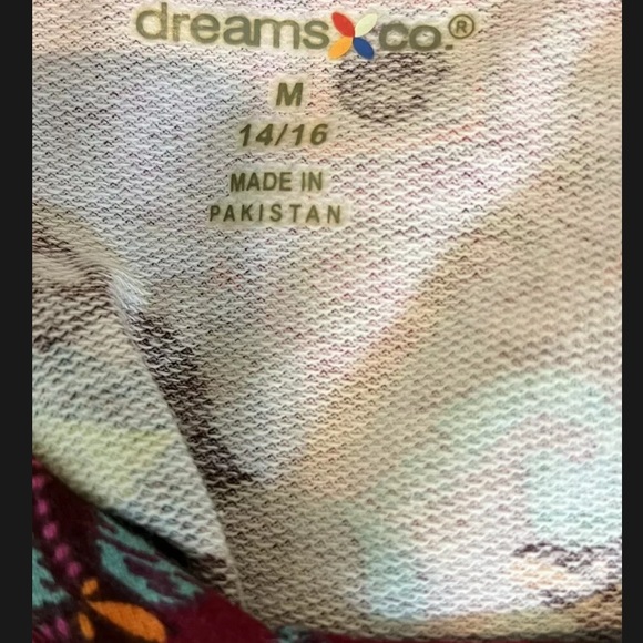 Dreams Co Women’s  M/L  Tunic with pockets top tee Jersey sz 14/16 Large - Picture 7 of 7